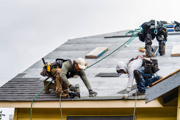 Professional Gutter Installation technician working in Stroudsburg, PA